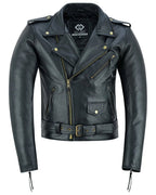 Premium Leather Terminator Marlon Brando Biker Motorcycle Jacket