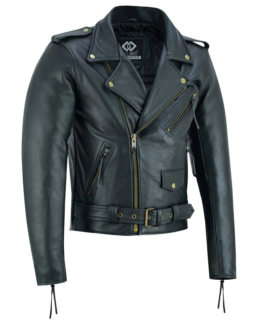 Premium Leather Terminator Marlon Brando Biker Motorcycle Jacket