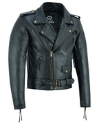 Premium Leather Terminator Marlon Brando Biker Motorcycle Jacket