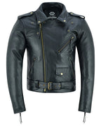 Premium Leather Terminator Marlon Brando Biker Motorcycle Jacket