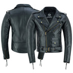 Premium Leather Terminator Marlon Brando Biker Motorcycle Jacket