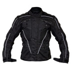 Raven Textile Motorcycle Armoured Jacket (Cordura Fabric Biker Advanced Black