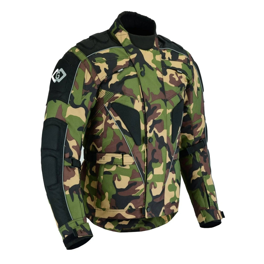 Raven Textile Motorcycle Armoured Jacket (Cordura Fabric Biker Advanced Black