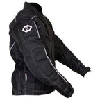 Raven Textile Motorcycle Armoured Jacket (Cordura Fabric Biker Advanced Black