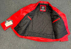 Red Diamond Mens Biker Leather Jacket
