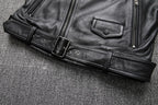 Reeves Black Leather Biker Vest