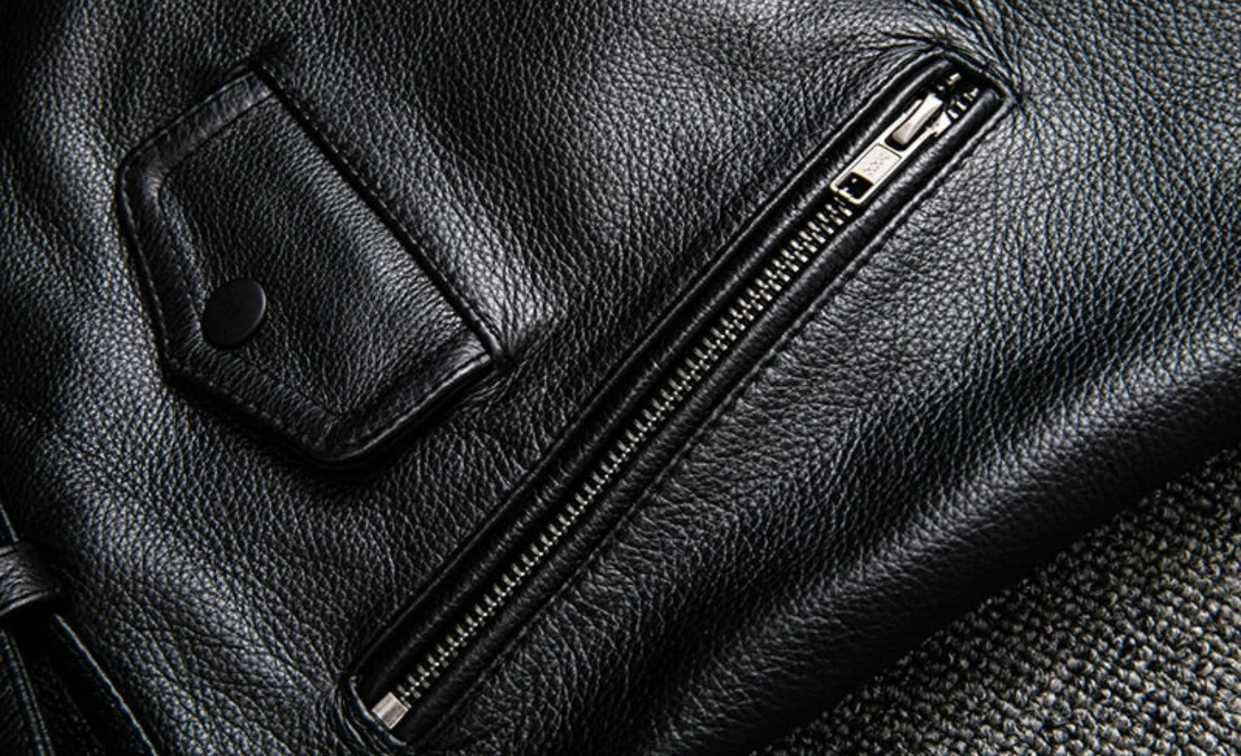 Reeves Black Leather Biker Vest