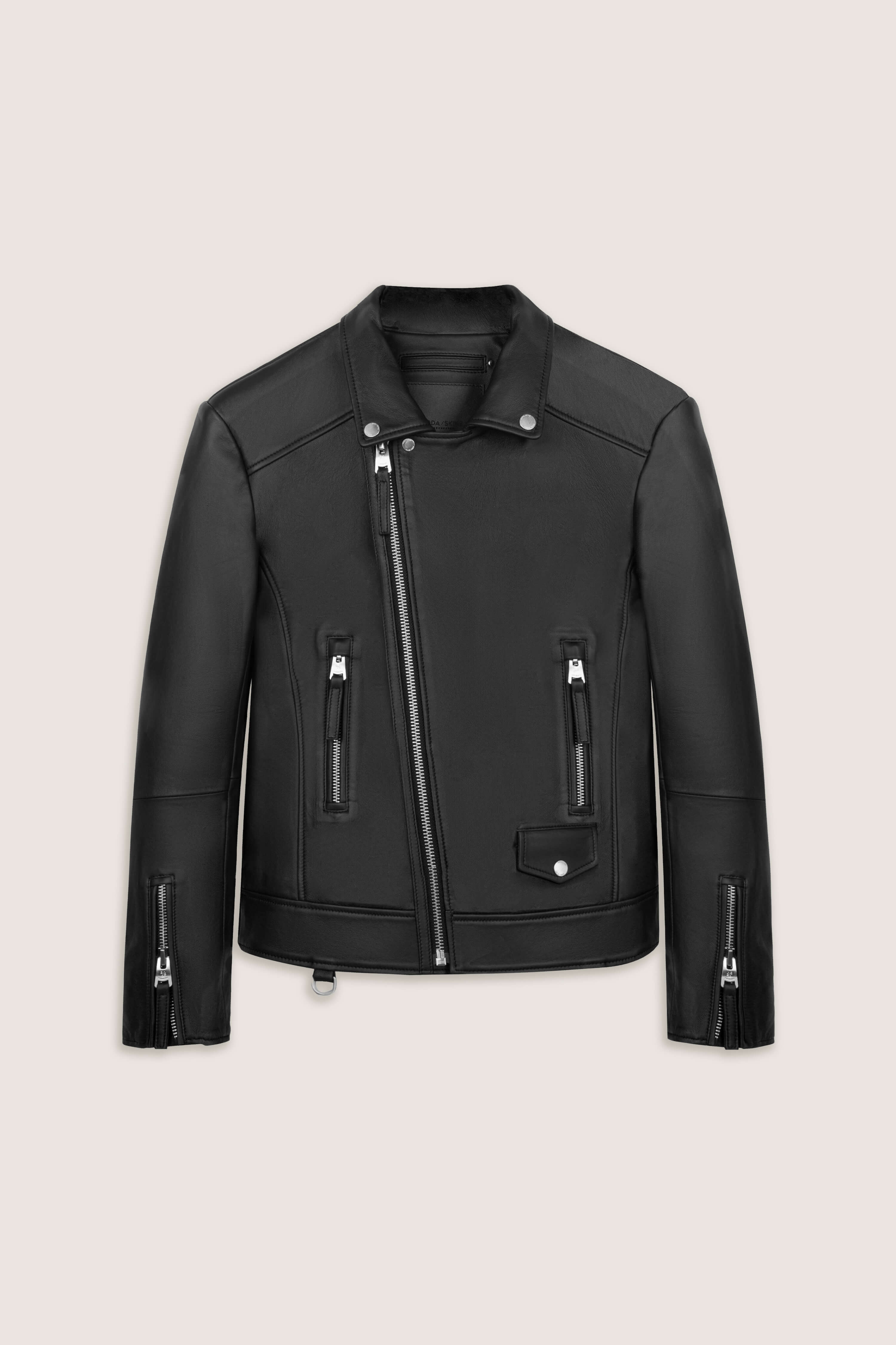 Refined Biker Tall Leather Jacket (Man)