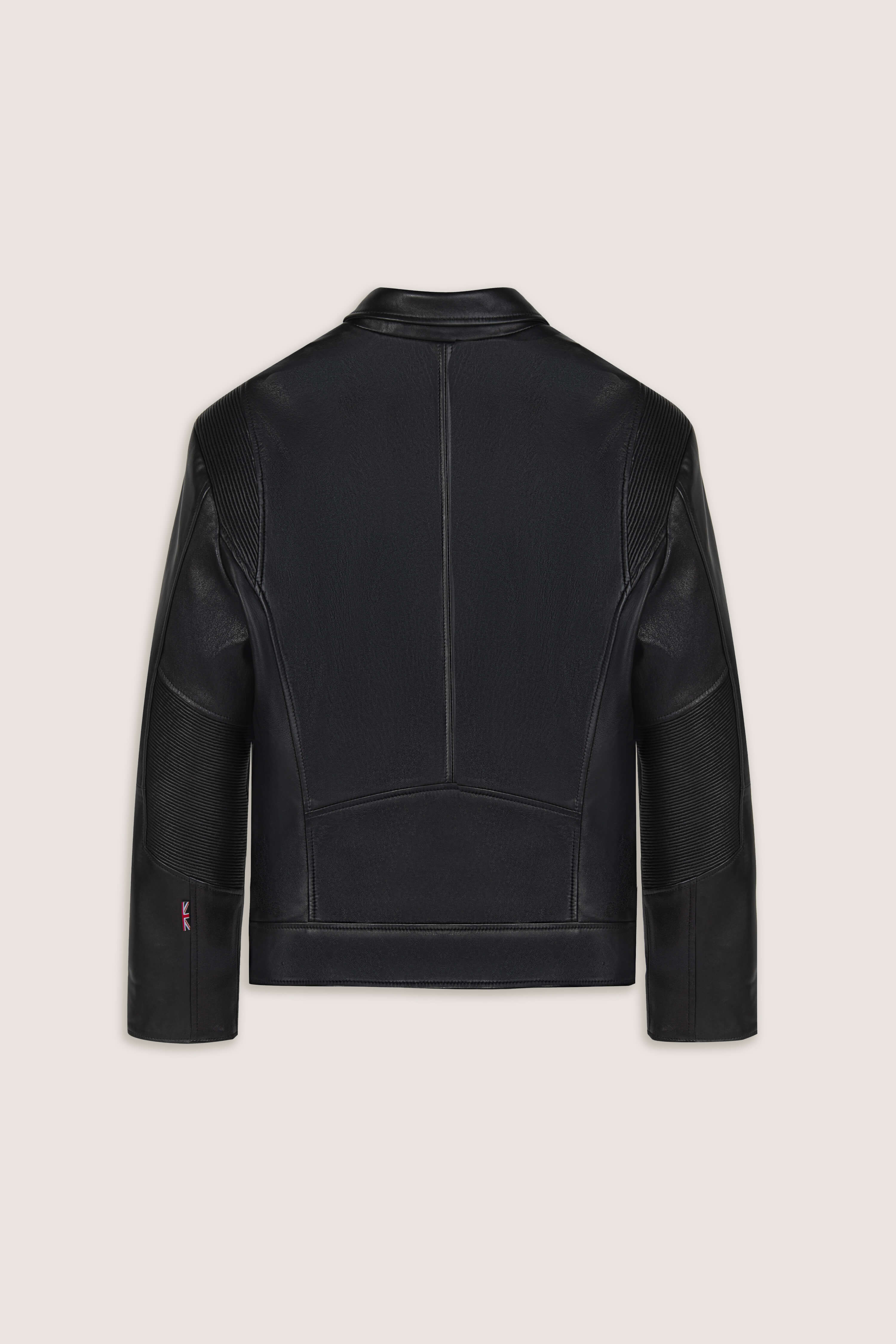 Refined Biker: V Fit Leather Jacket
