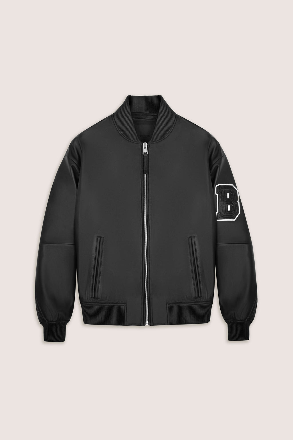 Refined Bomber Leather Jacket (Man)