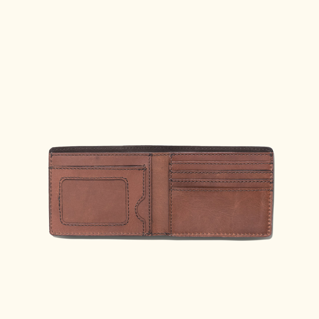 Roosevelt Leather Billfold Wallet | Amber Brown