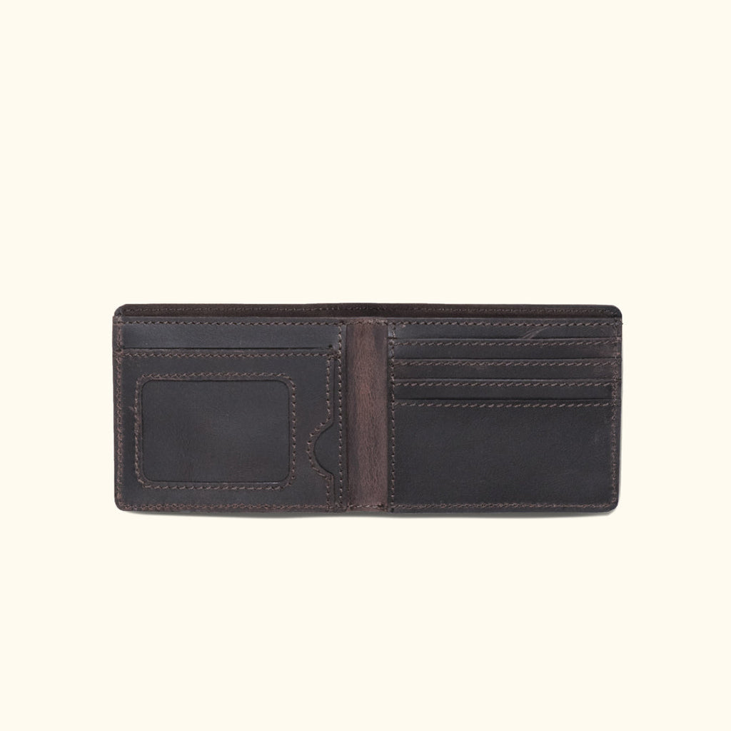 Roosevelt Leather Billfold Wallet | Dark Oak