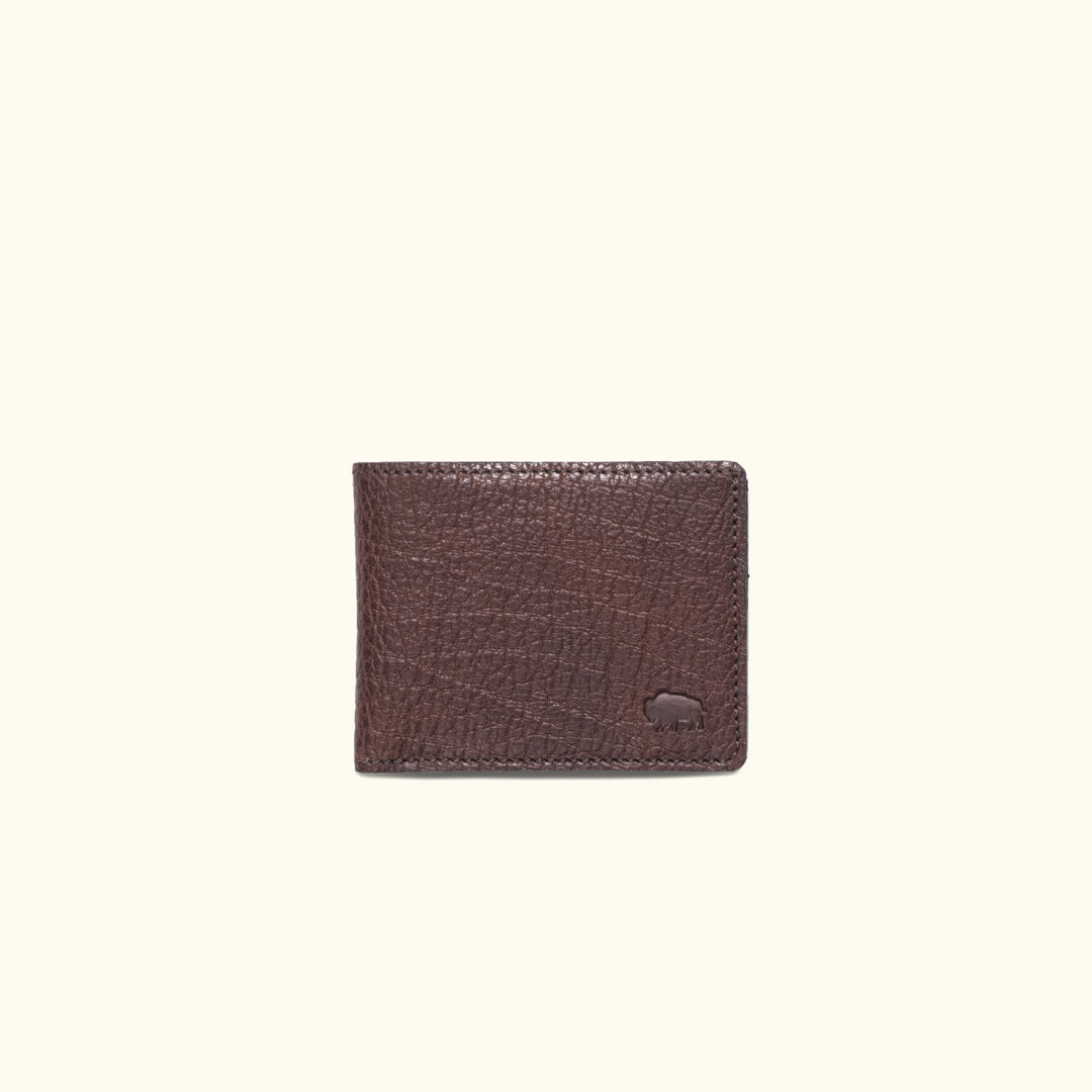 Limited Edition Roosevelt Leather Billfold Wallet | Buffalo Grain