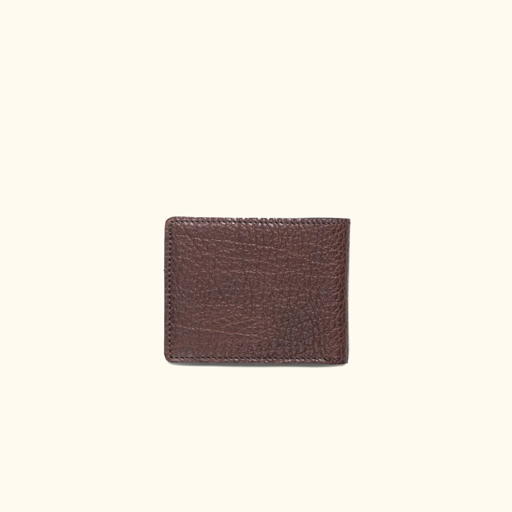 Limited Edition Roosevelt Leather Billfold Wallet | Buffalo Grain