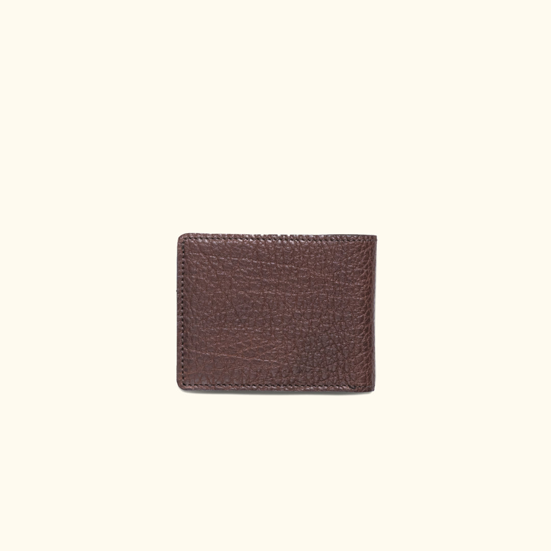 Limited Edition Roosevelt Leather Billfold Wallet | Buffalo Grain