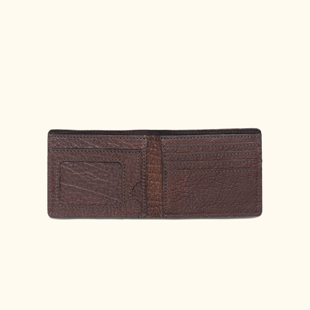 Limited Edition Roosevelt Leather Billfold Wallet | Buffalo Grain
