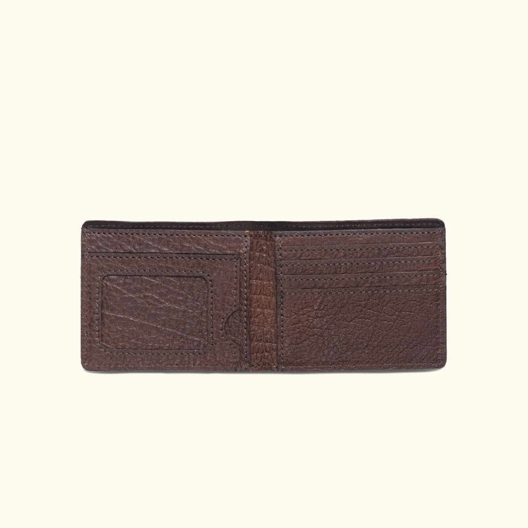 Limited Edition Roosevelt Leather Billfold Wallet | Buffalo Grain