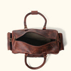 Roosevelt Buffalo Leather Duffle Bag | Dark Oak