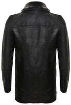 Mens Removable Collar Mid Length Warm Jacket