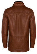 Mens Removable Collar Mid Length Warm Jacket