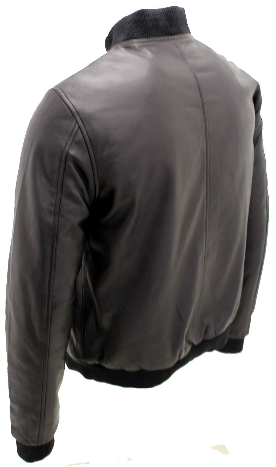 Mens Varisty Classic Leather Bomber Jacket