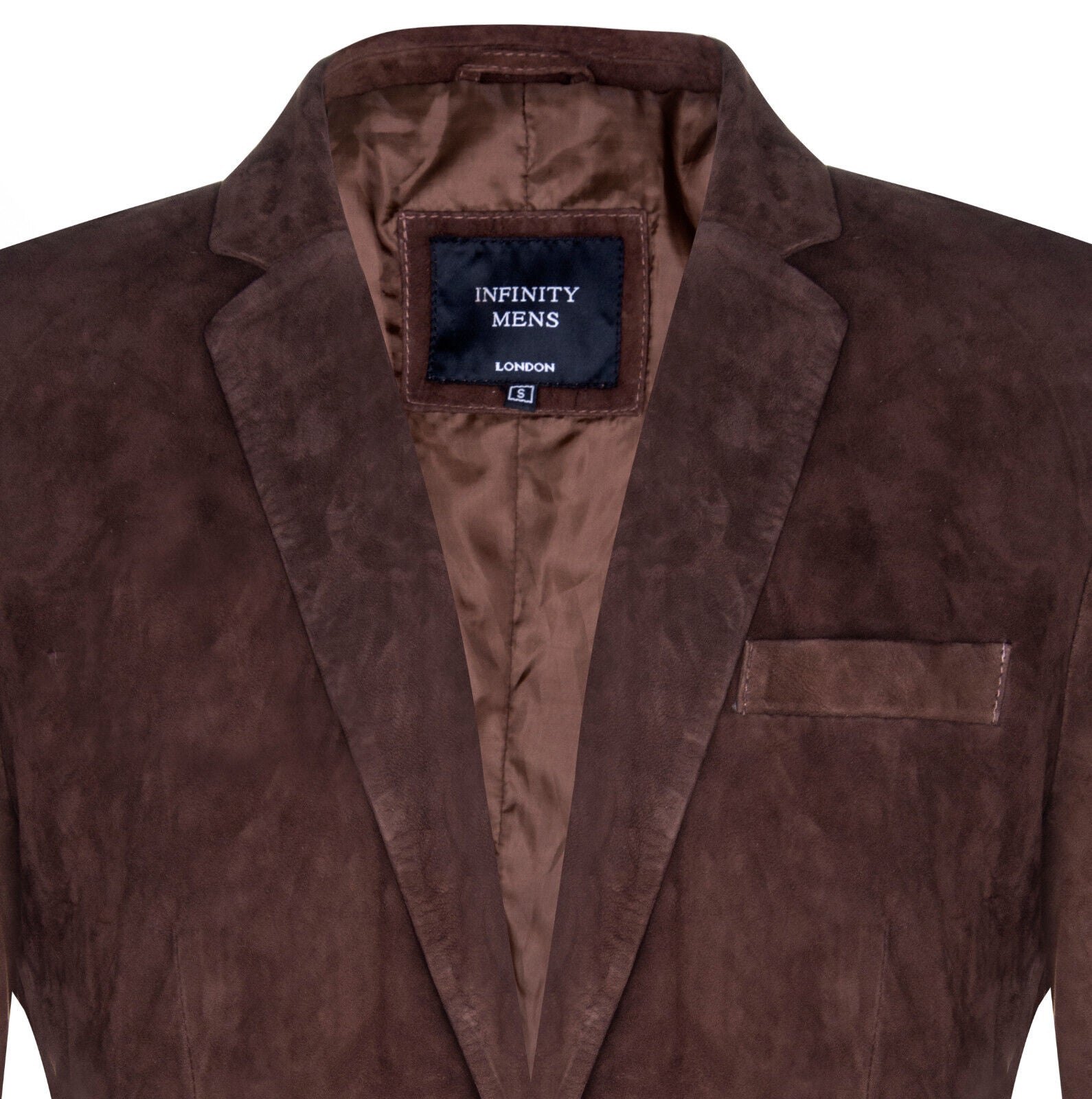 Mens Blazer Suede Jacket Soft Italian Leather Coat