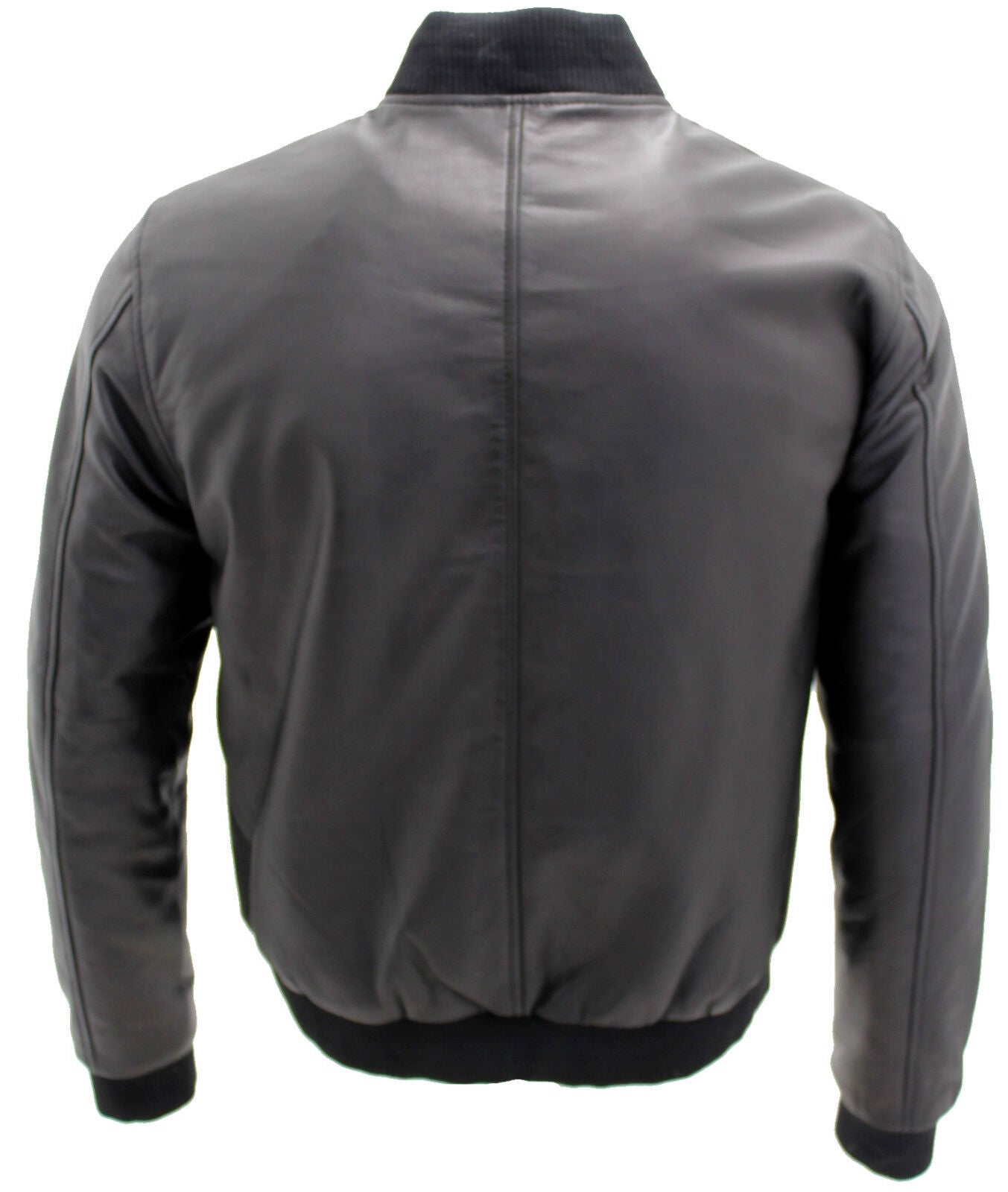 Mens Varisty Classic Leather Bomber Jacket