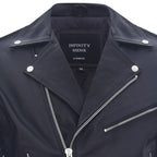 Mens Leather Brando Biker Rock Motorcycle Hide Jacket