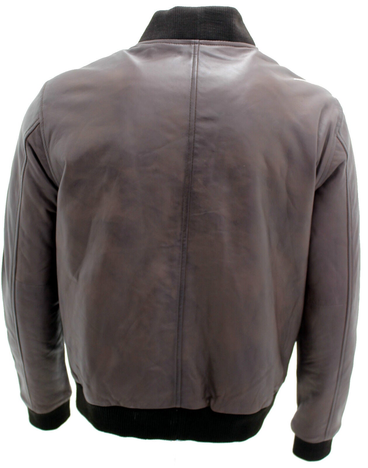 Mens Varisty Classic Leather Bomber Jacket