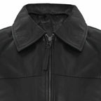 Mens Retro Classic Nappa Leather Biker Jacket