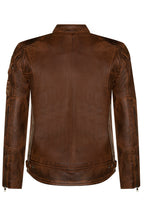 Mens Racing Moto Badges Biker Leather Jacket
