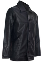 Mens Classic Cowhide Leather Box Jacket