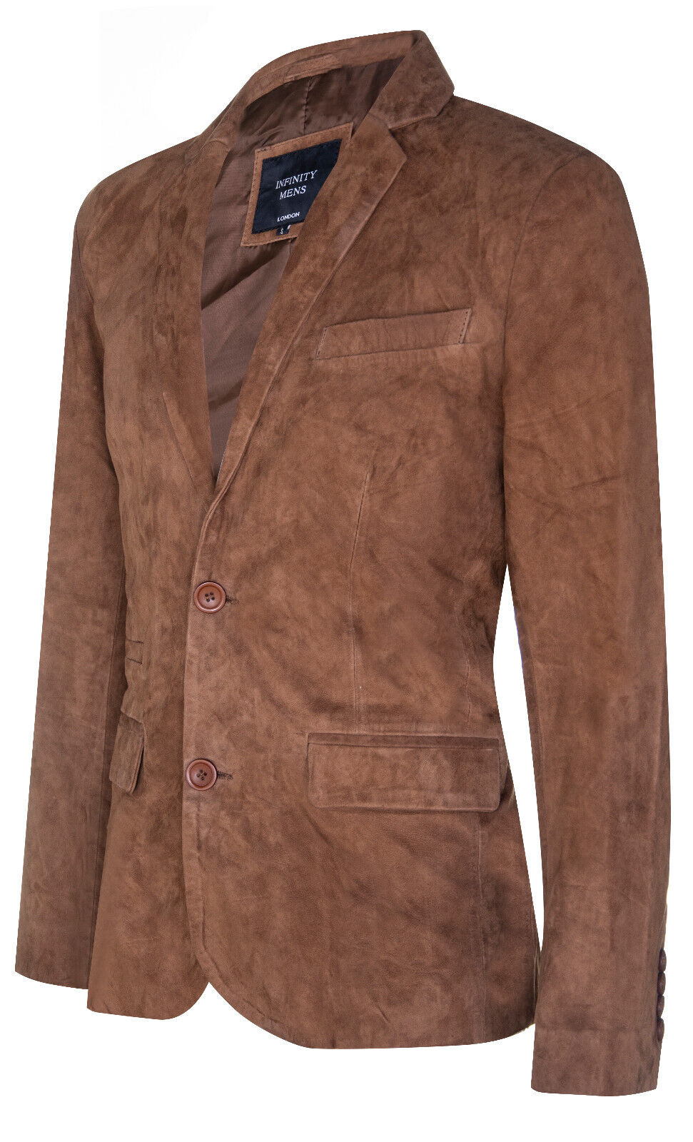 Mens Blazer Suede Jacket Soft Italian Leather Coat
