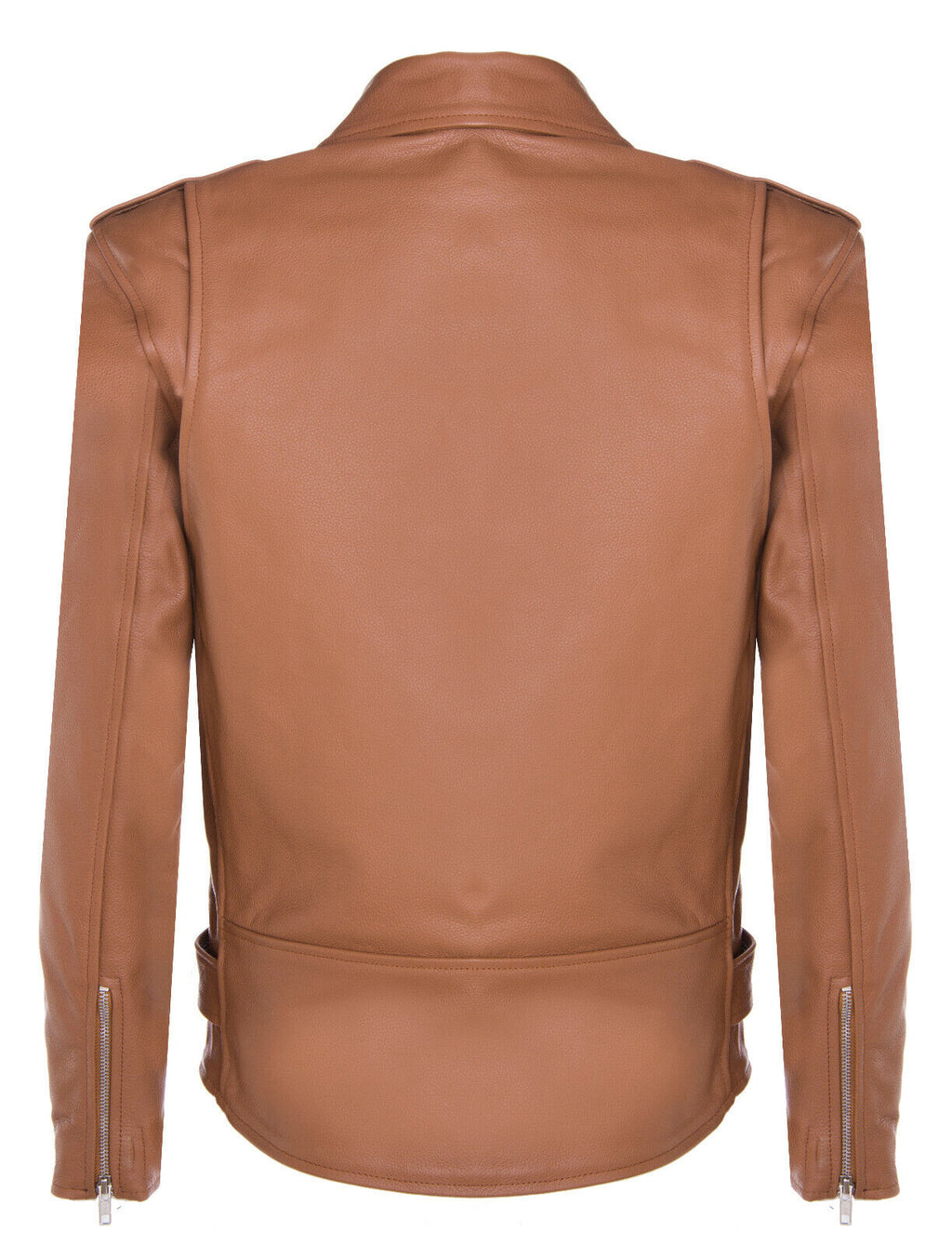 Mens Leather Brando Biker Rock Motorcycle Hide Jacket