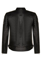 Mens Racing Moto Badges Biker Leather Jacket
