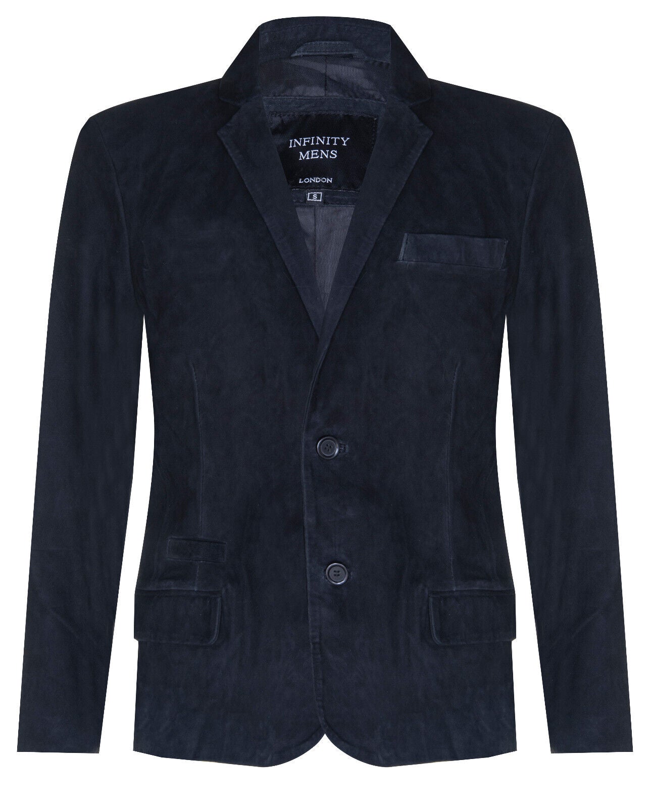 Mens Blazer Suede Jacket Soft Italian Leather Coat
