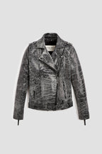 Shadow Moss Tall Leather Jacket (Woman)