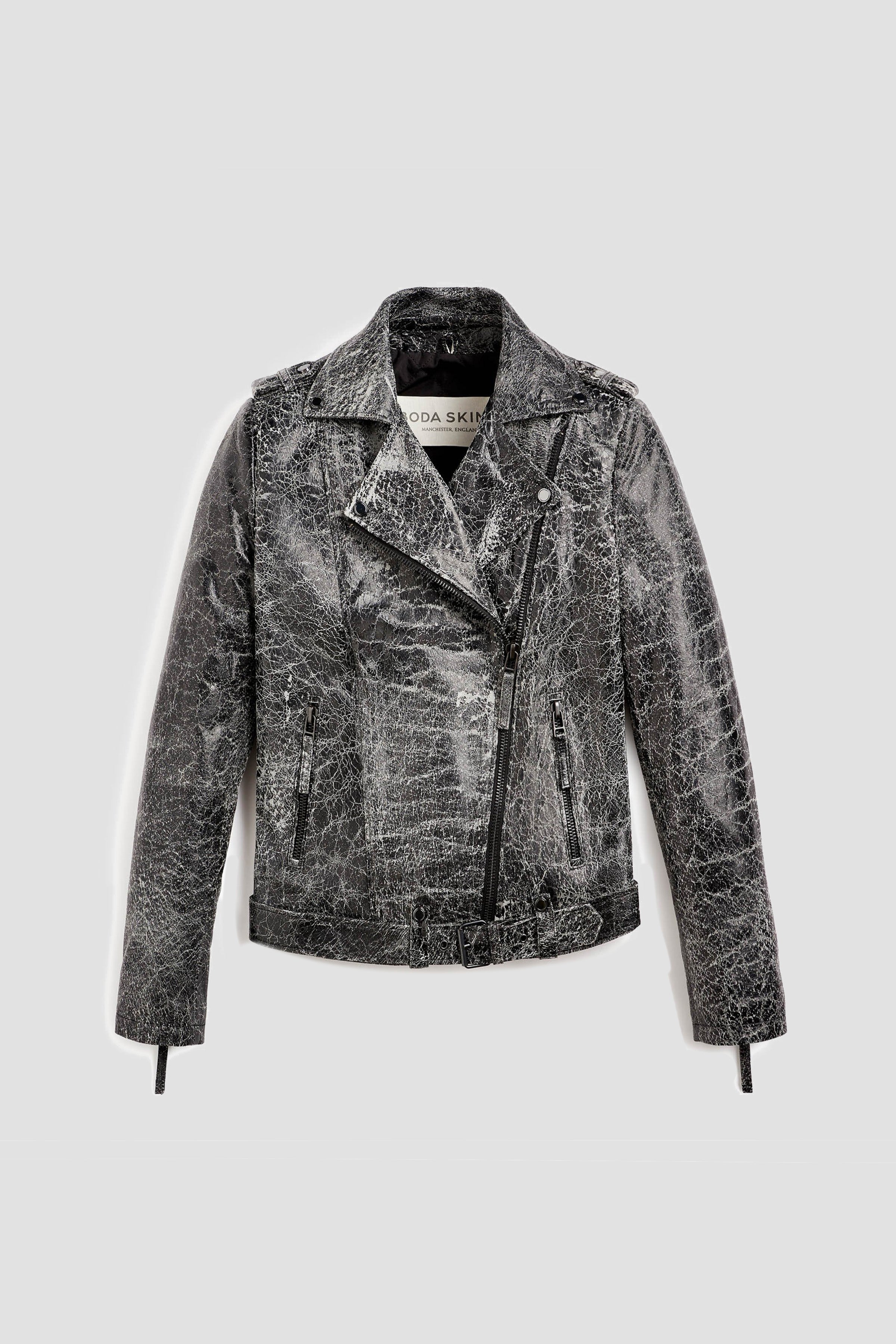 Shadow Moss Tall Leather Jacket (Woman)