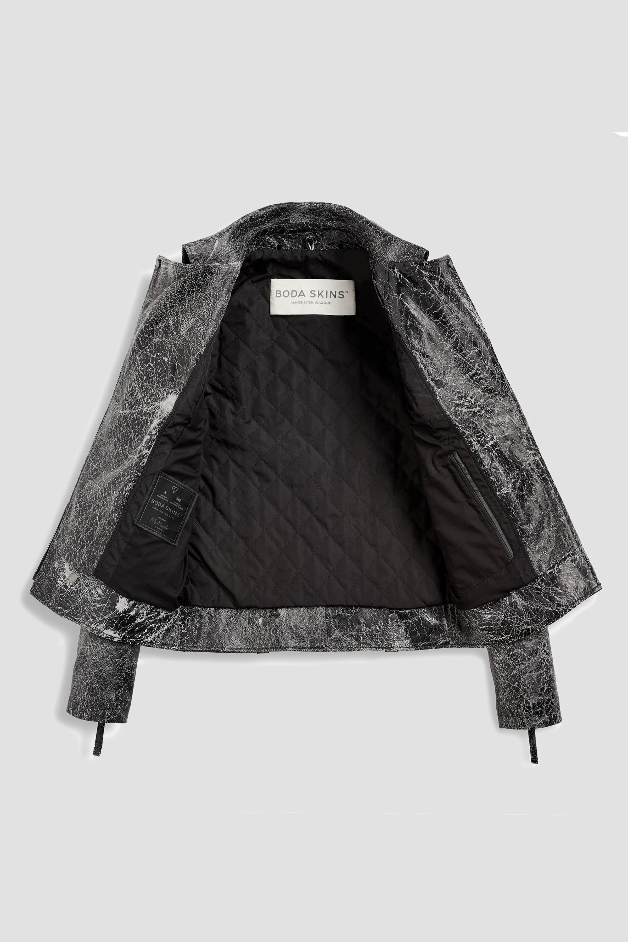 Shadow Moss Tall Leather Jacket (Woman)