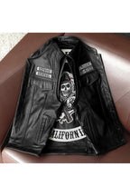 Sons of Anarchy Vest | California & SAMCRO Vest | Motorcycle Leather Vest