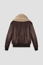 Spitfire: Antique Brown Aviator Leather Jacket (Man)