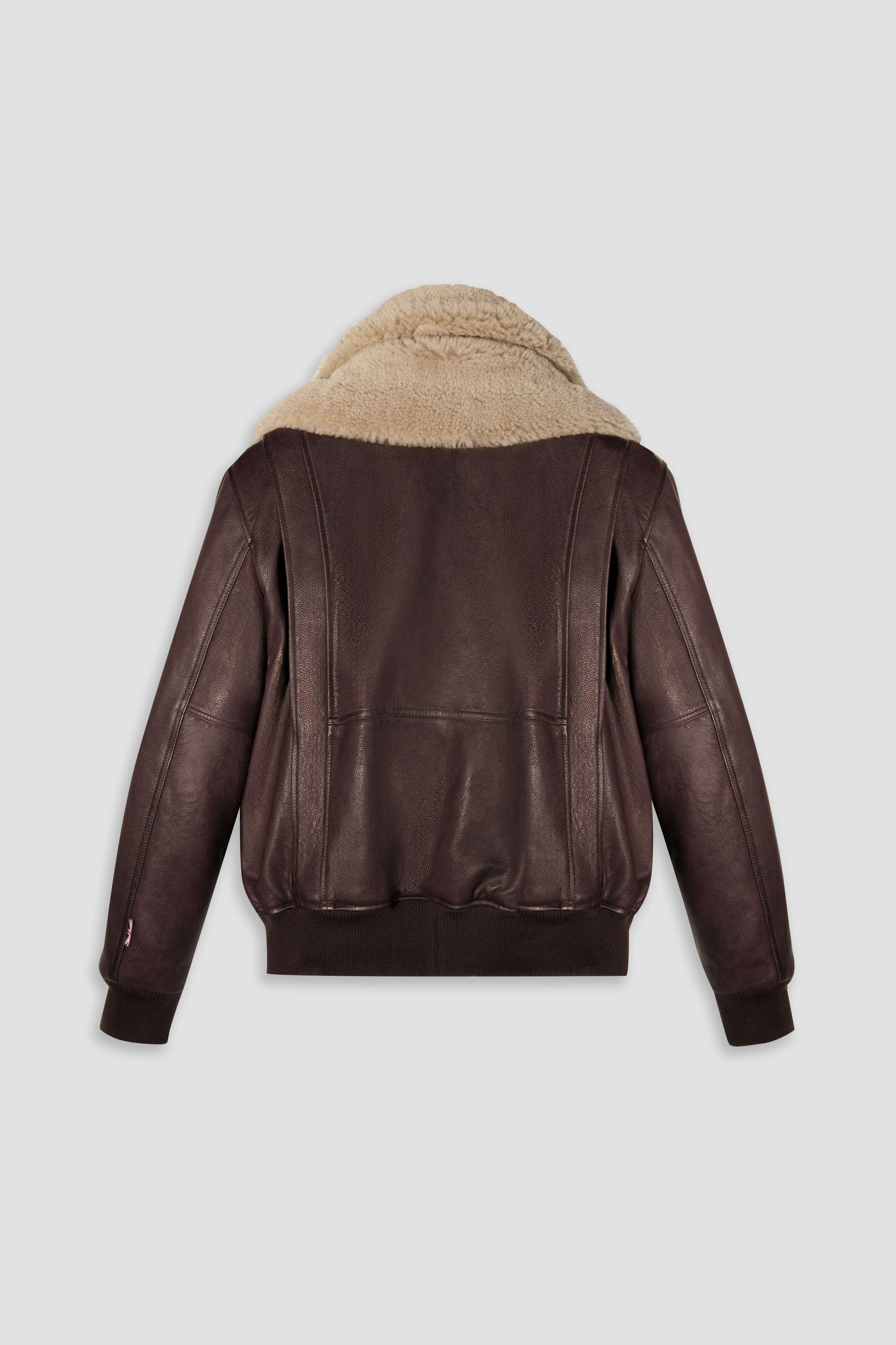 Spitfire: Antique Brown Aviator Leather Jacket (Man)