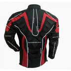 Sprinter Black & Red 3/4 Textile Biker Armoured Jacket