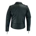 Terminator Style Mens Black Leather Marlon Brando Biker Motorcycle Jacket