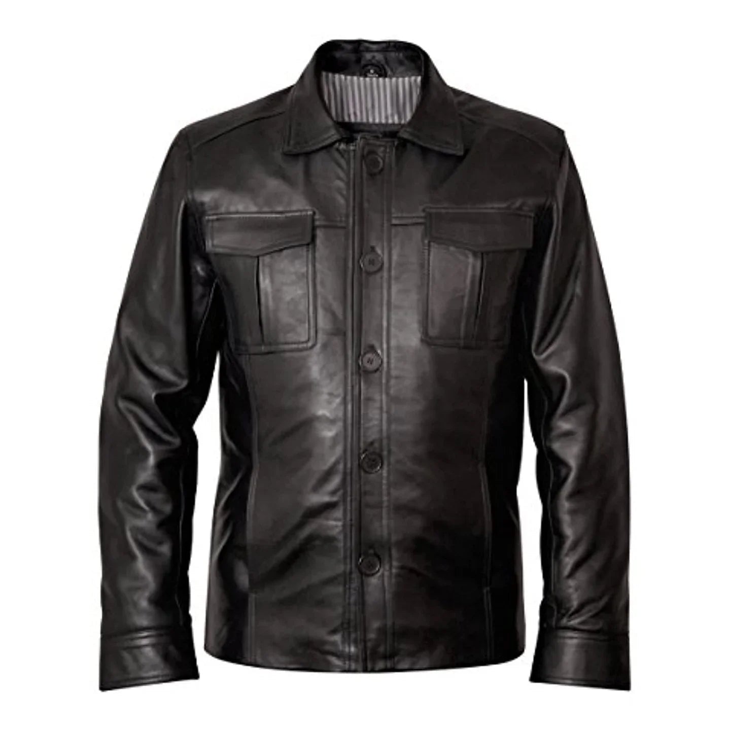 The Haymaker Black Leather Jacket Men's