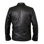 The Haymaker Black Leather Jacket Men's