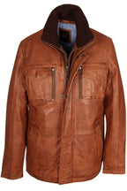 Three Quarter Brown Leather Jacket - 3/4 Length Coat