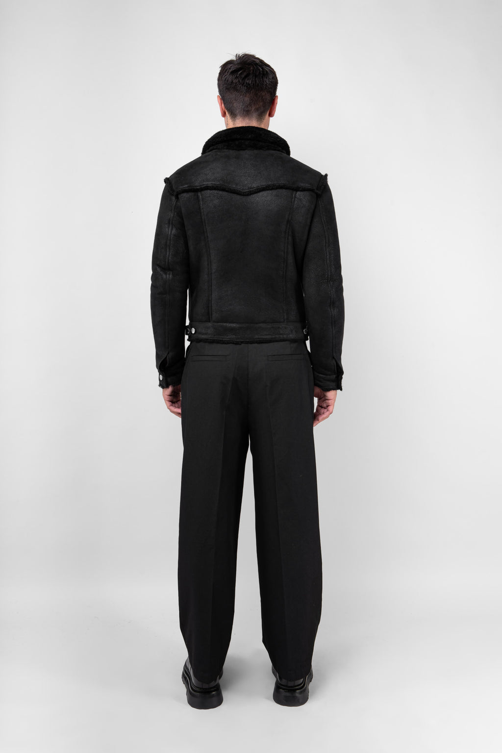 Shearling Trucker Jacket: Tall