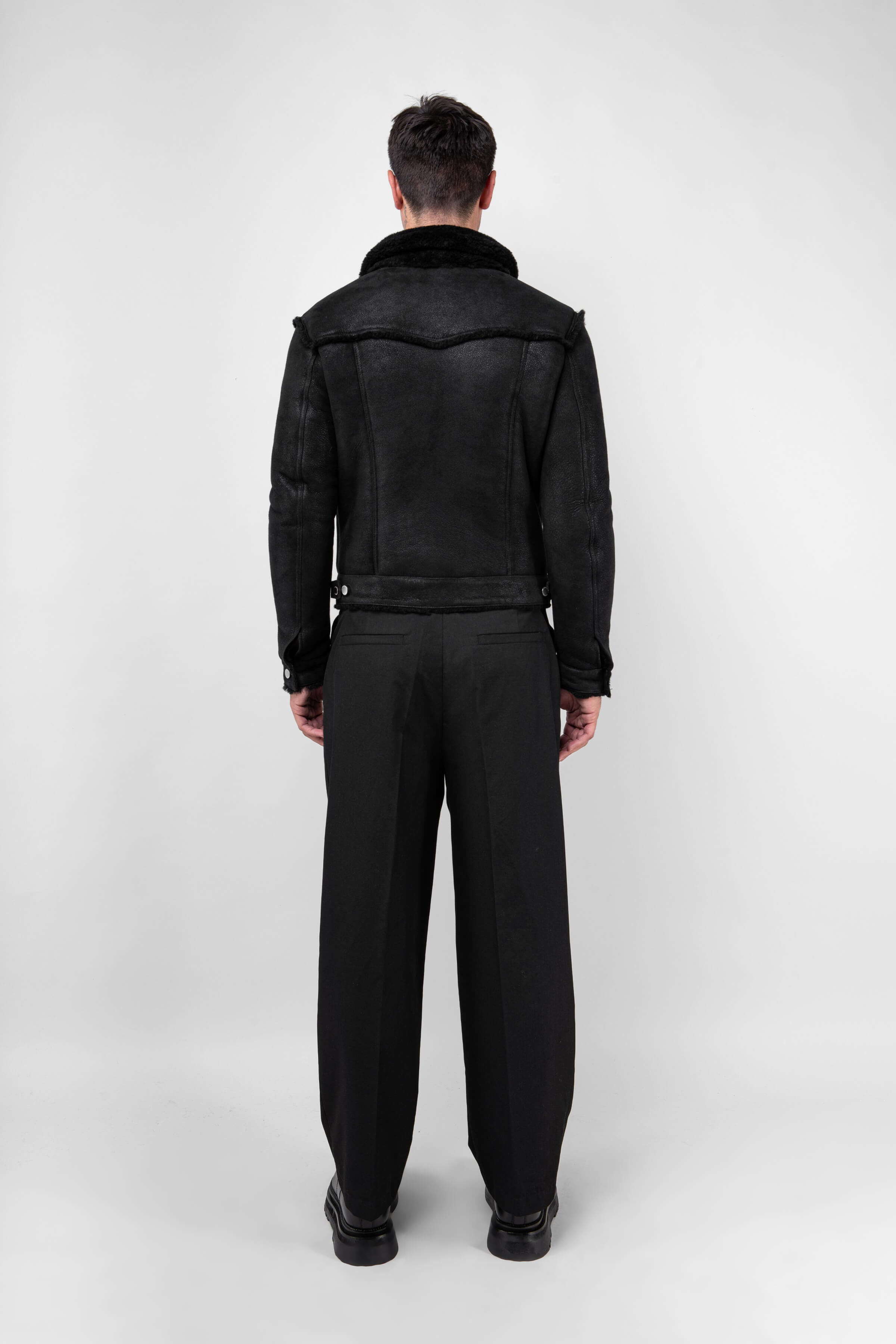 Shearling Trucker Jacket: Tall