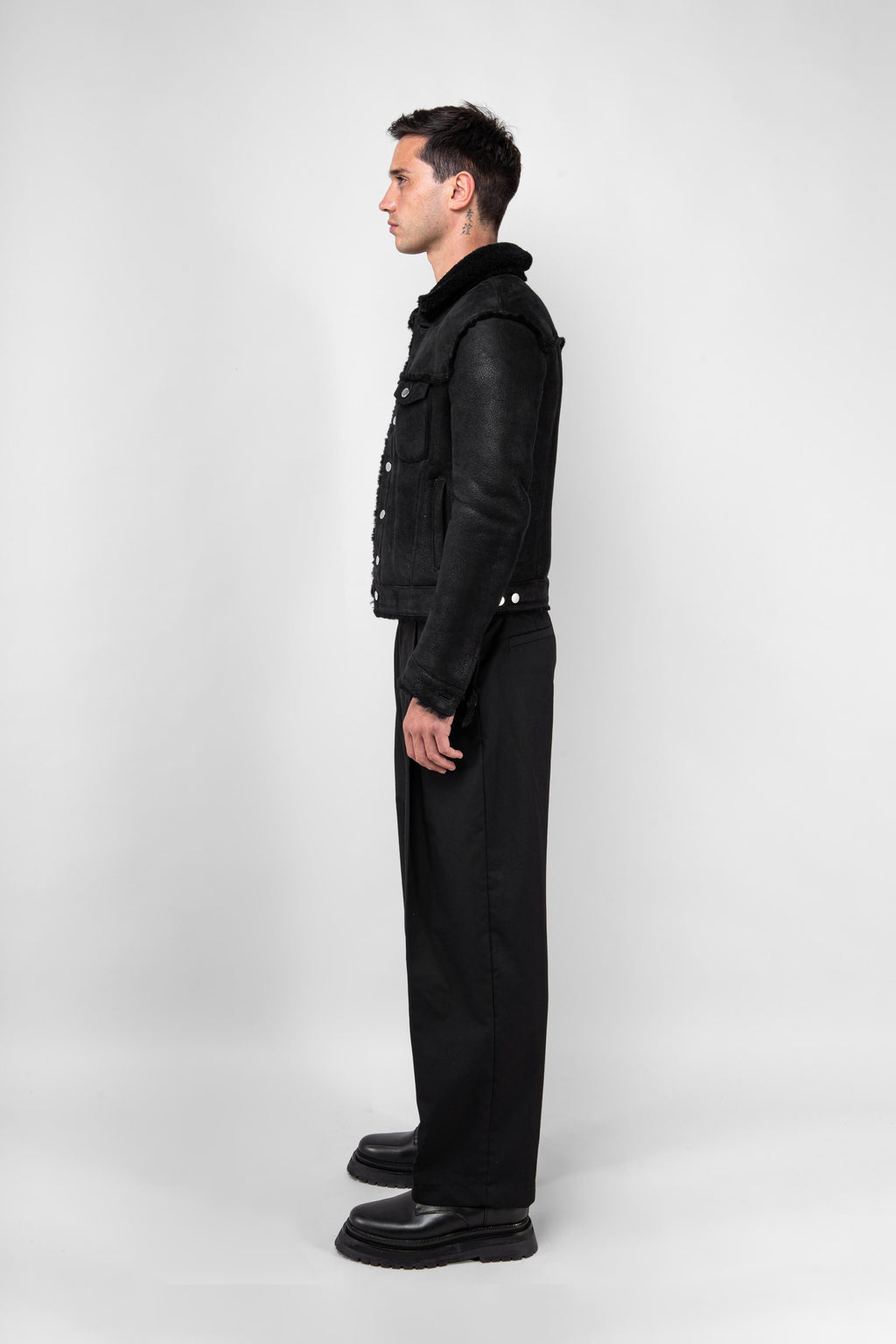 Shearling Trucker Jacket: Tall